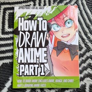 Anime Drawing Guide with Green and Orange Cover